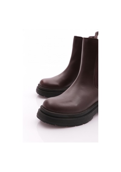 Dgn 5105 Kadin Strech Detayli Bot Kahve