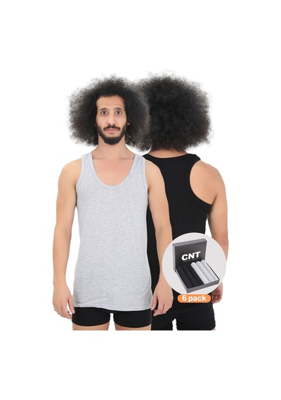 Cnt Erkek Atlet Pamuklu Basic 6'lı Premium Paket Karışık3 Karışık3