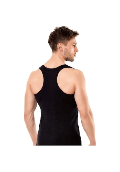 İki Yıldız Erkek Modal Rambo Atlet 3'lü Paket 3010 Siyah