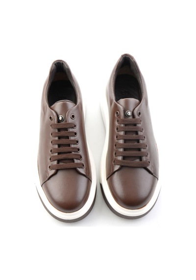 Bambi Kahve Napa Hakiki Deri Erkek Sneaker E01401021443