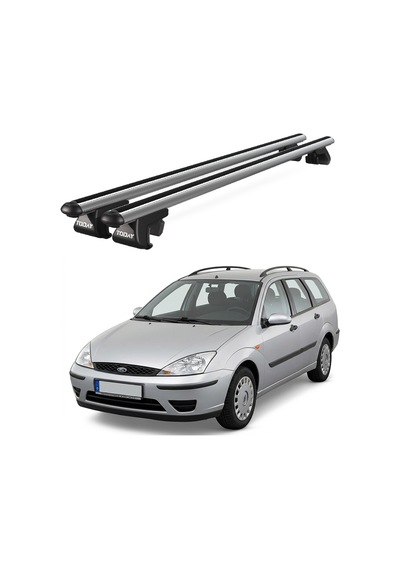 Venüs Ford Focus Station Wagon 1999-2005 Uyumlu Gri Ara Atkı Port Bagaj Tavan Barı