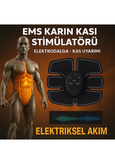 Titreşimli Ems Spor Ve Fitness Cihazı Karın Kası Kol Bacak 2025 Model Sarı