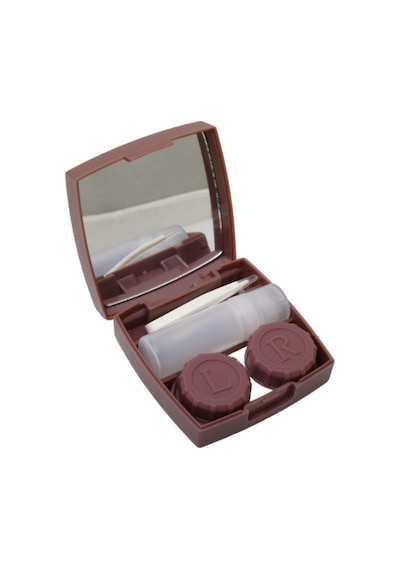 Bordo Aynalı Lens Kutusu 5 Parça Set Diğer