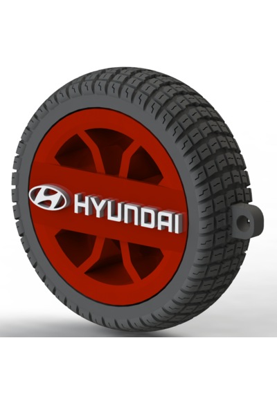 Hyundai Uyumlu Özel Tasarım Anahtarlık - Premium Hafif Ve Dayanıklı Kırmızı