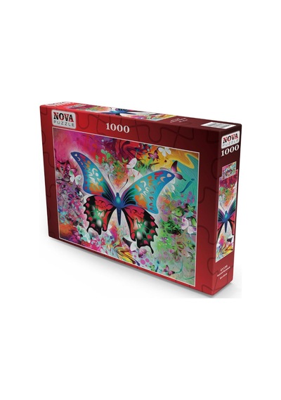 Nova 1000 Parça Renkli Kelebek Puzzle