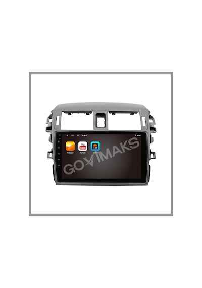 Govimaks Toyota Corolla 2007-2012 Uyumlu 6 Gb Ram 128 Hafıza Androıd Multımedıa Teyp 9"