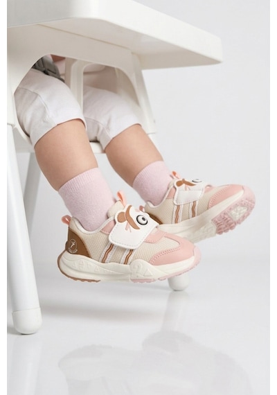 Cool Somon Cırtlı Desenli Anatomik Bebek İlk Adım Spor Ayakkabı Sneaker Orion İa