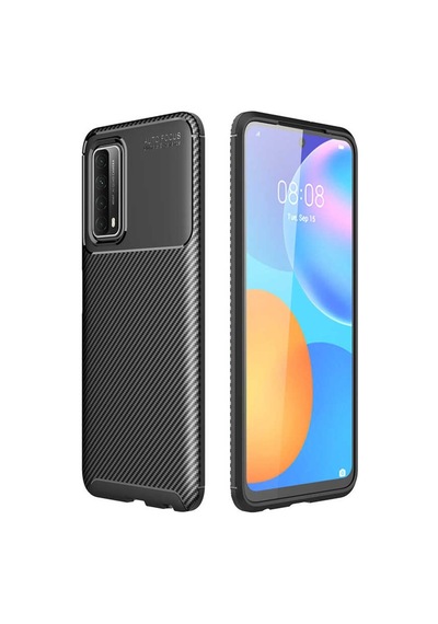 Huawei P Smart 2021 Kilif Karbon Silikon Case 394930330