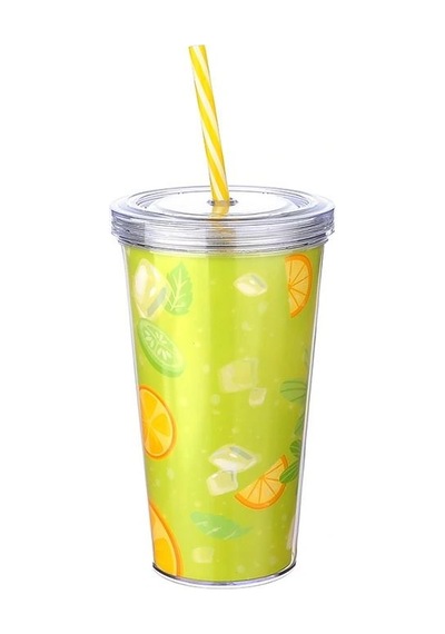 Cool Lime Bardağı - Limeshake Bardak 600 Ml Çok Renkli