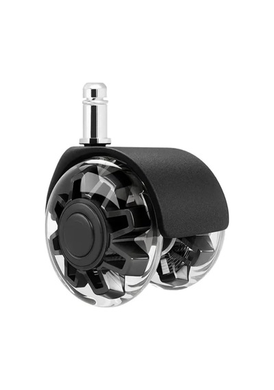 Premium Sessiz Ofis Koltuğu Tekerleği,5 Adet,11mm Standart Ölçü, 50mm Çap,siyah, Sessiz Hareket Diğer