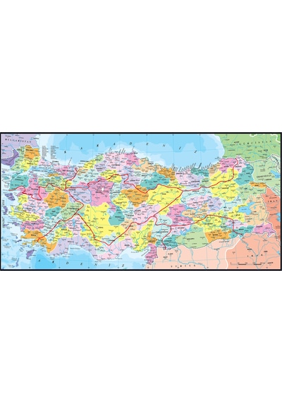 Anatolian 110 Parçalık Eğitici Puzzle - Türkiye Haritası İller 7401
