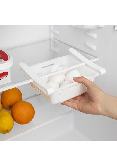 Porsima Org-10 Dolabı İçi Organizer Askılı Akordion Süzgeçli Raf Beyaz
