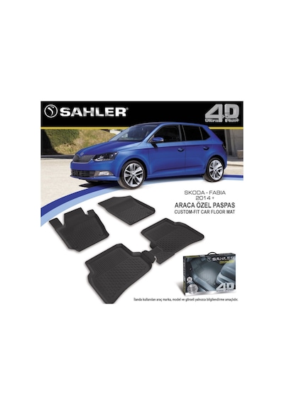 Sahler Skoda Fabia 2018 Havuzlu Paspas 4.5D Tam Uyumlu