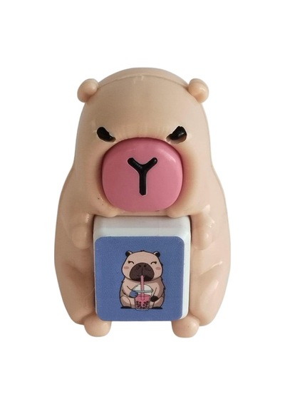 Standlı Capybara İkili Figür Oyuncak