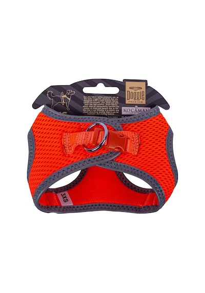 Doggie Havalı Dokuma Reflektör Serisi Küçük Irk Göğüs Tasması Turuncu 3XS-22-26Cm Turuncu