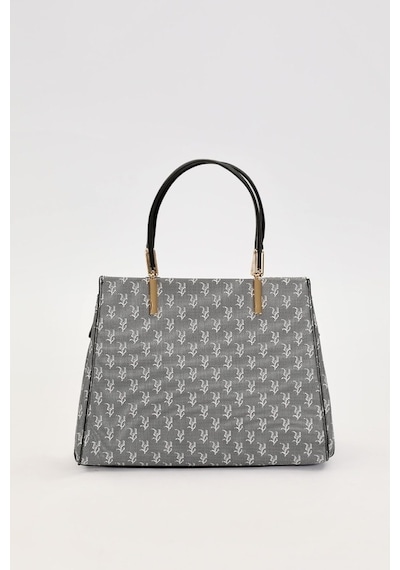 Levidor Monogram Desenli Kadın El Çantası -930361 Siyah