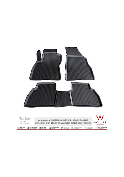 Fiat Doblo Paspas 2010 Sonrası 3D Havuzlu Wöller Paspas