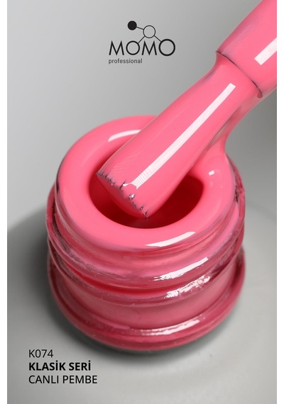 Momo Professional Kalıcı Oje K074 Canlı Pembe 14 Ml