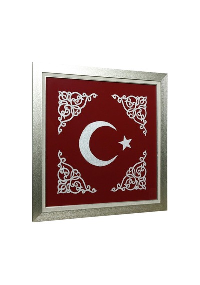 E38 El İşçiliği Aplike Tekniği Zincir İşi Tablo 77x77 Cm - 6368