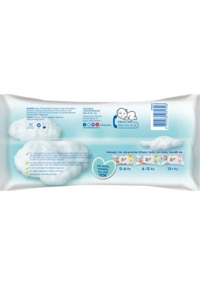 Uni Baby Aktif Islak Mendil 52'Li X 24 Adet