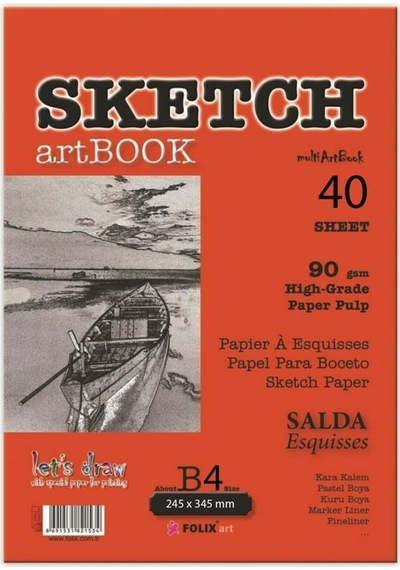 Folix Salda 24.5 X 34.5 Sketch Tutkallı Bloknot 40 Yaprak N11.1467