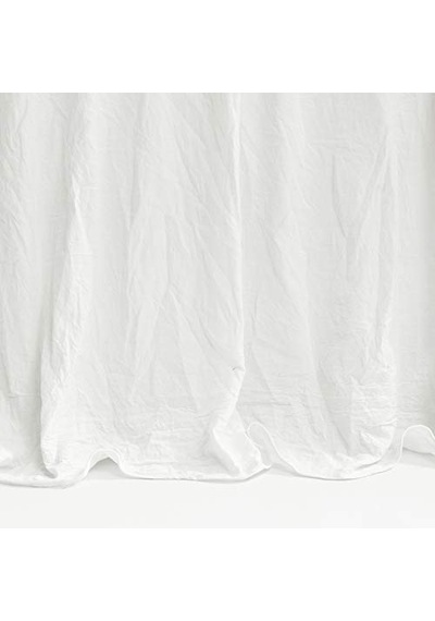 Lush Décor Riviera Fırfırlı Etek Yatak Örtüsü Beyaz Salaş Şık Çiftlik Evi Tarzı Hafif 3 Parça Set Polyester Genel