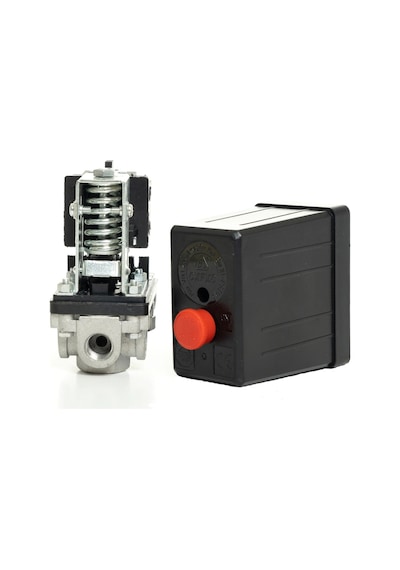 Kompresör Şalter Otomatigi 3 Yollu 220 V (ayarlı Basınç Şalteri) Komp