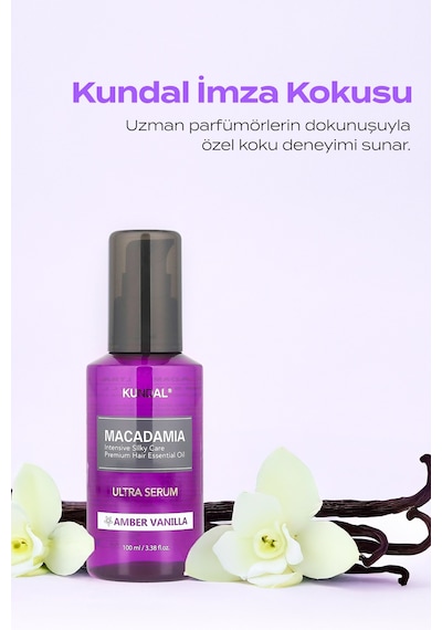 Kundal Macadamia Ultra Hair Serum Amber Vanilla 100 ML