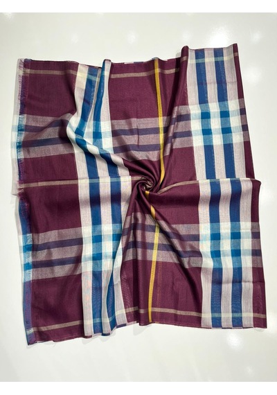 Burbery Ekose Şal Spor Saçak - 5 05