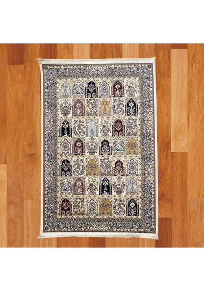 Otantik Karma Desenli 120 X 180 Dijital Baskı Halı Çok Renkli