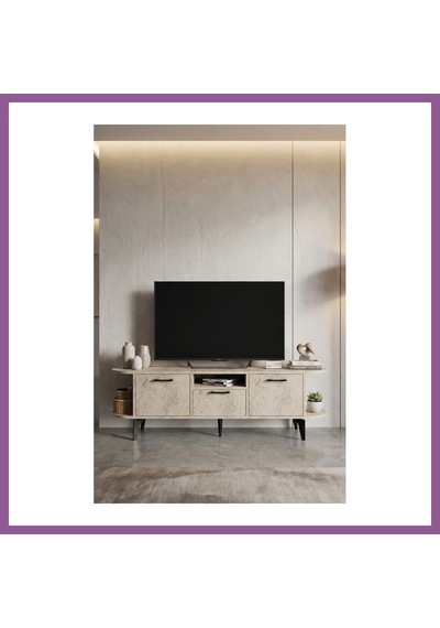 Bezos Mira Tv Sehpası Suntalam Ekru 160x35 Cm Rengaren