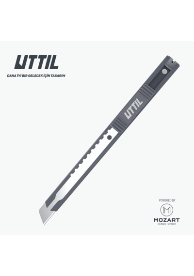 UTTIL Ptuk07-ns Cep Tipi 9 Mm Segmentsiz Metal Maket Bıçağı