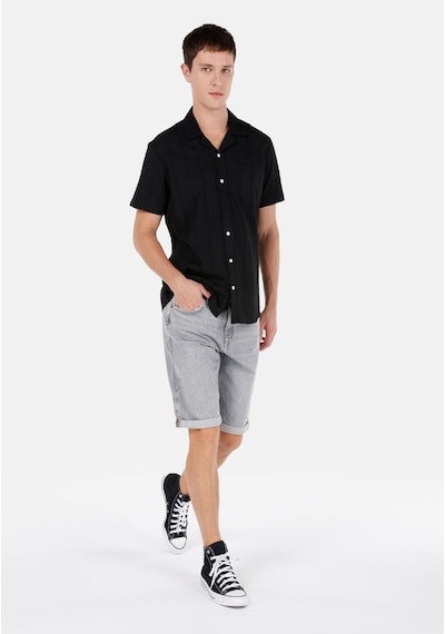 Colin's Colins Regular Fit Orta Bel Erkek Gri Jean Şort Cl1069538 Q1.v1 Dn43514 Denim