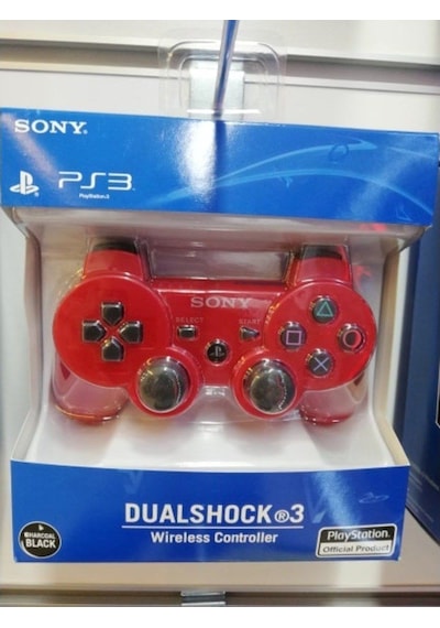 Sony PS3 Joystick PS3 Kol Kırmızı 1.5 M Şarj Kablosu Dahil
