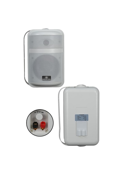 Maxword Mds-106tw Yüksek Kaliteli 250w 6.5 İnç 16 Ohm/100v İki Yollu Duvar Tipi Sütun Hoparlör