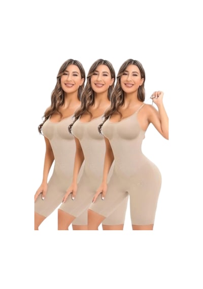 Mood Agenda Kadın İnce Askılı Tam Boy Korse Ten Rengi 3 Adet Ten Rengi