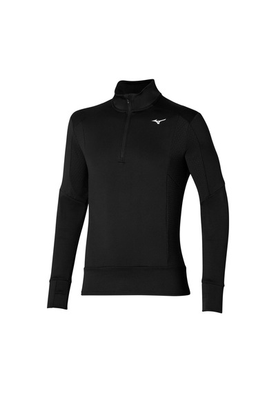 Mizuno Warmalite Erkek Yarım Fermuarlı Sweatshirt Siyah