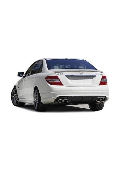 Mercedes W204 C63 Amg Difüzör Difizör Plastik Parlak Siyah 2007 2008 2009 2010 2011 Arka-difizör-bodykit-ek