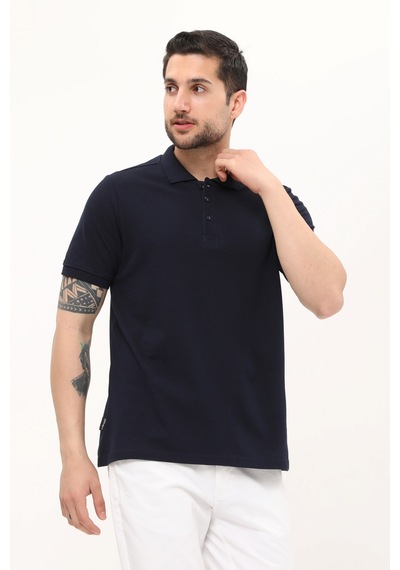 Uniprom Polo Yaka Tişört %100 Pamuk Lacivert Erkek Lacivert