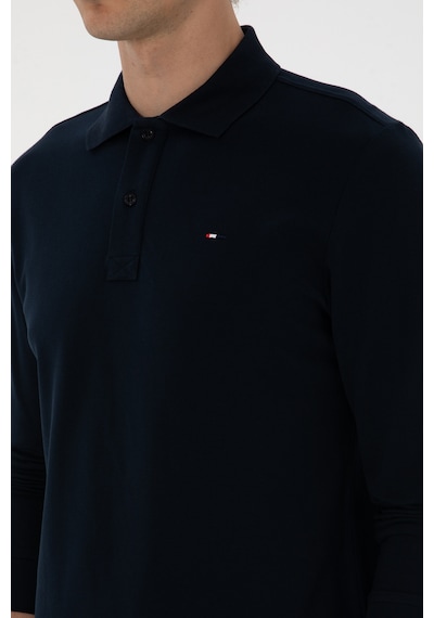 U.S. Polo Assn. Erkek Regular Fit Polo Yaka Lacivert Basic Sweatshirt 50315941-VR033