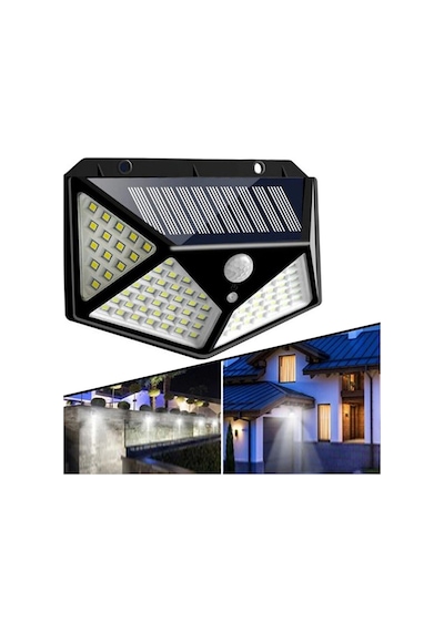 P-128 Solar Panelli Led Dış Mekan Bahçe Ve Sokak Aydınlatması