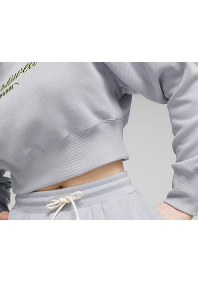 Puma Classics+ Relaxed Hoodie Kadın Günlük Sweatshirts 62427363 Gri 62427363 Gri