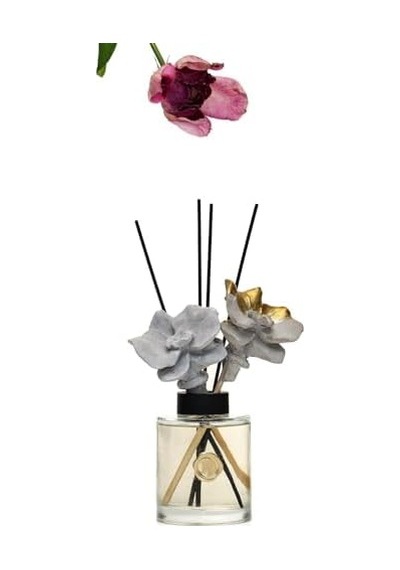 200 Ml Gold-gri Seramik Taş Bambu Çubuklu Black Orchid Oda Kokusu Diğer