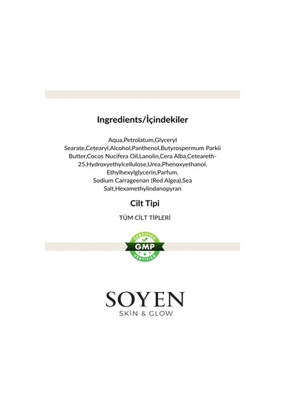 Ayak Ve Topuk Bakım Kremi 100 Ml Shea Yağı, Panthenol Ve Üre İçeren Yoğun Nemlendirici