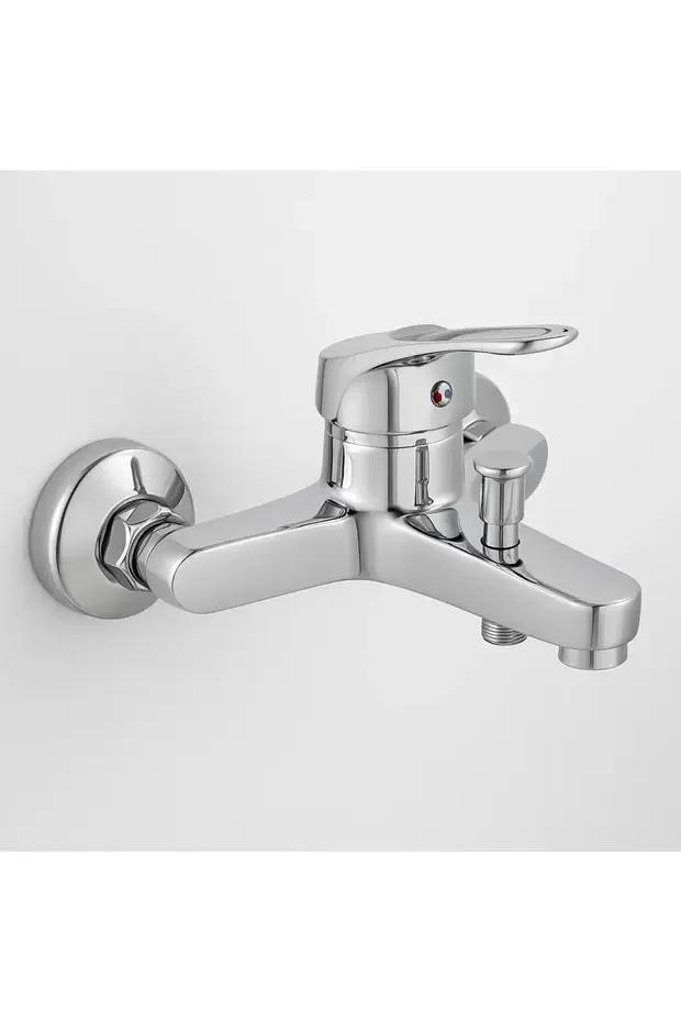 Banyo Bataryası Krom Pirinç Mix Duş Seti 5 Fonksiyonlu Duş Başlığı Hortum Mafsal