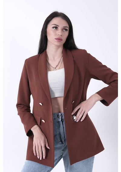 Feminist Kahve Vatkalı Astarlı Ceket 3971156.05 Kahve Kahverengi