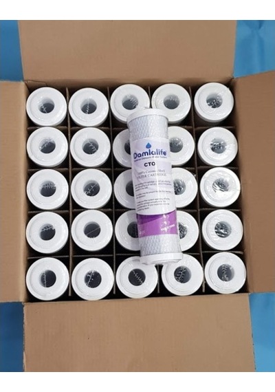 Damlalife 10'' Blok Karbon (Cto) Su Arıtma Filtre 25 Adet
