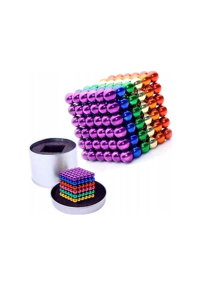 Mofy'S Renkli Manyetik Mıknatıs Toplar 5Mm 216 Adet Neocube Neo Cube Küp Neodymium