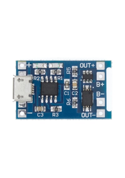 Tp4056 Korumalı Lityum Pil Şarj Devresi Micro Usb Batarya
