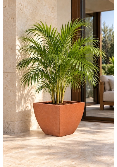 Bostann Dekoratif Saksı - Lumen 130 - 35l - Kahverengi